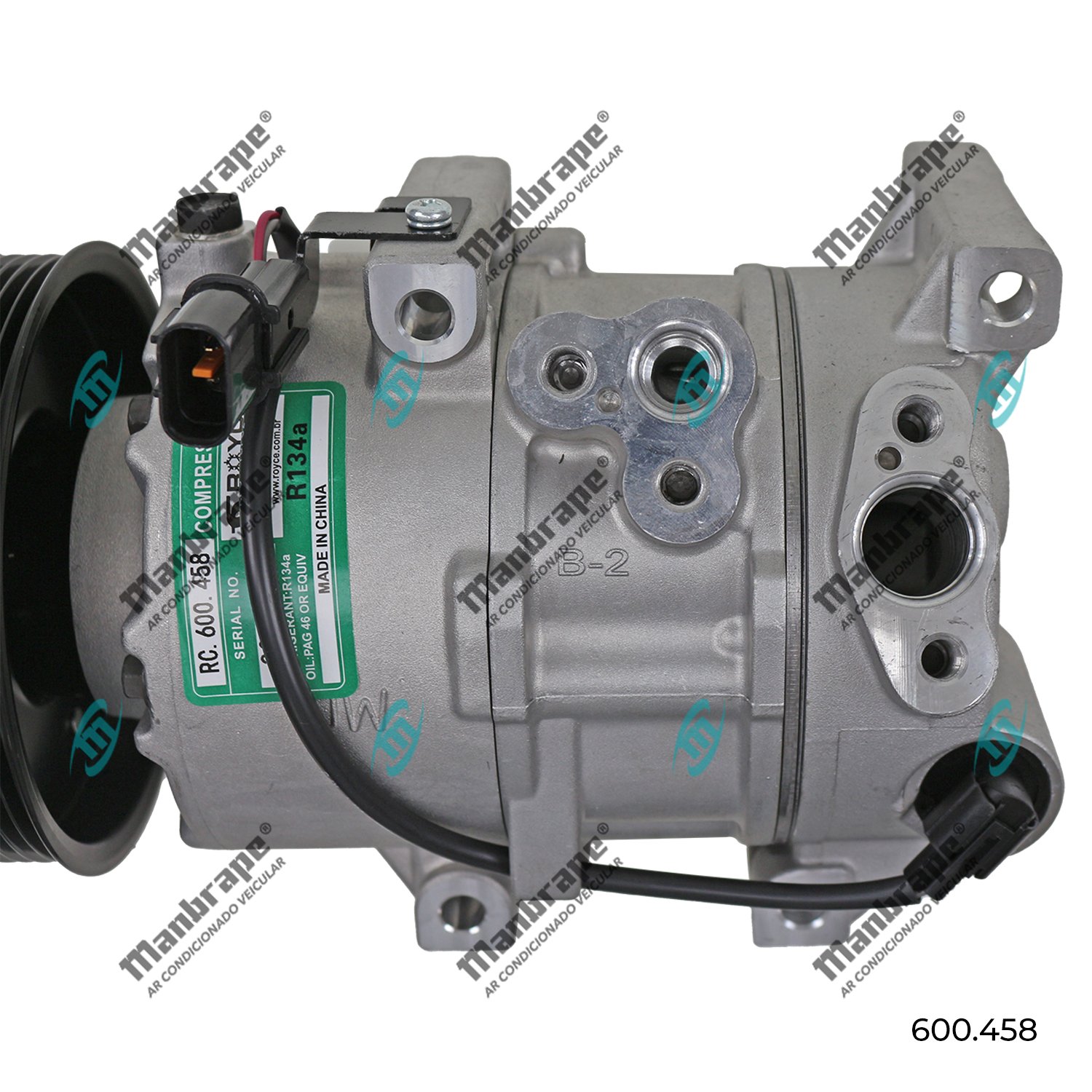 Compressor Modelo Doowon Dve 14n Hyundai Creta 1.6 2017> 12v - 3