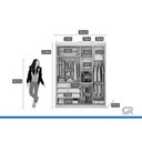 Ver imagem 3 de Guarda Roupa Casal Toledo 2PTS 1VD 3GV Cinamomo N. Horizonte