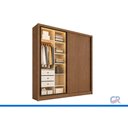 Ver imagem 2 de Guarda Roupa Casal Toledo 2PTS 1VD 3GV Cinamomo N. Horizonte