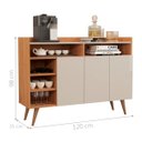 Ver imagem 2 de Aparador Bancada Acrab Nature Off White