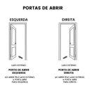 Ver imagem 3 de Porta de Alumínio Pivotante Com Puxador Lado Esquerdo 210x100cm Branco Allo Esquadrias