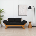 Ver imagem 6 de Sofá Japão Futon Acquablock Preto Madeira Cor Mel