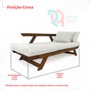 Ver imagem 2 de Sofá Japão Futon Acquablock Preto Madeira Cor Mel