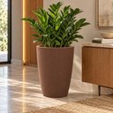 Ver imagem 4 de Vaso Alto 67cm Tramontina Thai Polietileno Terracota Plantas