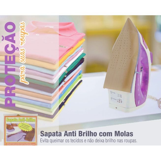 Ver imagem 4 de Sapata Anti-Brilho para Ferro De Passar Roupa - Tamanho Universal - Uso Doméstico - Panami
