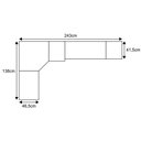 Ver imagem 2 de Jogo de Quarto Solteiro Modulado 043 Smart - Eucamóveis - Crema/Branco