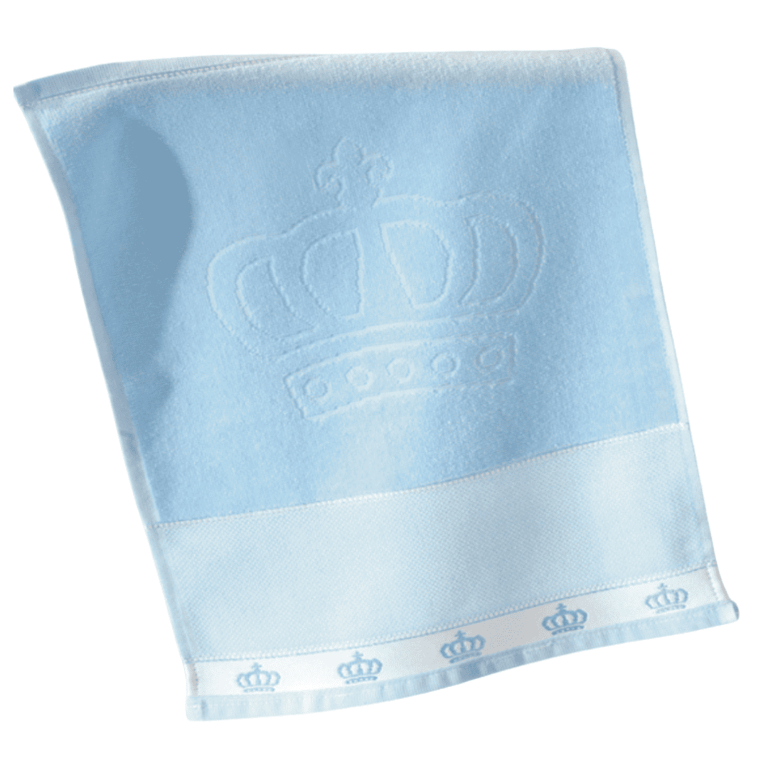 Toalha Banho Dohler Jacquard para Bordar Baby Classic Coroa:azul