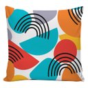 Ver imagem 7 de Kit 4 Capas de Almofadas Decorativas Moderno Abstrato 45x45cm C/zíper