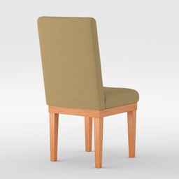 Cadeira de Jantar Reforçada Estofada - Balaqui Decor Cor:Capuccino - 4