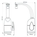 Ver imagem 3 de Zagonel Torneira Eletrônica Prima Touch Preta Parede Bancada