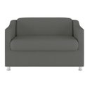 Ver imagem 2 de Sofá Namoradeira Tilla 2 Lugares Reforçada - V8 Decor:suede Cinza