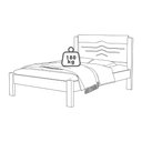 Ver imagem 6 de Cama Casal Mdf 195x144 Cm Sofia Nature Off Decmade