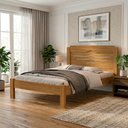 Ver imagem 7 de Cama Casal Mdf 195x144 Cm Sofia Nature Off Decmade