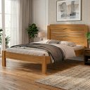 Ver imagem 2 de Cama Casal Mdf 195x144 Cm Sofia Nature Off Decmade