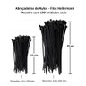 Kit 200 Fita Herman 15cm e 25cm Cinta Plástica Enforca Gato Lacre de Nylon - 2