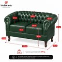 Ver imagem 5 de Namoradeira Chesterfield Duque 2 Lugares em Corano Verde