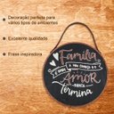 Ver imagem 4 de Quadro Decorativo Família em Madeira Pinus Tábua 28 X 28 Cm