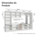Ver imagem 3 de Armário de Cozinha Completa 340cm Branco/crema Agata Madesa 01