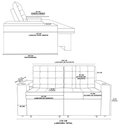 Ver imagem 4 de Sofá Retratil Reclinavel 3 Lugares 2,30m Porta Copo Usb Sala Cor:bege