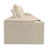 Sofá Retratil Reclinavel 3 Lugares 2,30m Porta Copo Usb Sala Cor:bege - 7