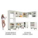 Ver imagem 6 de Armário de Cozinha Completa de Canto 462cm Branco Reims Madesa 02
