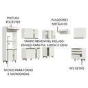 Ver imagem 5 de Armário de Cozinha Completa de Canto 462cm Branco Reims Madesa 02