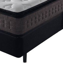 Cama Box + Colchão Queen Size Molas Ensacadas Visco Gel Nashville Pillow Top 158x198x67cm - 5