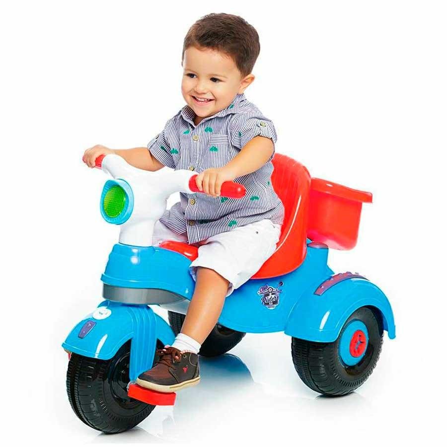 Triciclo Infantil Calesita Velocita - 2 em 1 - Pedal e Passeio com