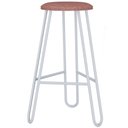Ver imagem 3 de Kit 06 Banquetas Baixa Bar Cozinha Sala de Jantar Áris C01 Branco Linho Rosê - Lyam Decor