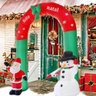 Arco Inflavel Natal Portal Natalino 2 Metros e 40cm 110v Papai Noel Boneco de Neve Decoraçao - 5