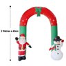 Arco Inflavel Natal Portal Natalino 2 Metros e 40cm 110v Papai Noel Boneco de Neve Decoraçao - 7