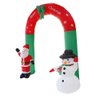 Arco Inflavel Natal Portal Natalino 2 Metros e 40cm 110v Papai Noel Boneco de Neve Decoraçao - 4