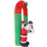 Arco Inflavel Natal Portal Natalino 2 Metros e 40cm 110v Papai Noel Boneco de Neve Decoraçao - 3