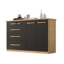 Ver imagem 5 de Comoda Mariah 4 Gavetas 2 Portas com Chave Teka/onix