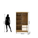 Ver imagem 6 de Guarda Roupas Ideal Plus 4 Portas 2 Gavetas - Nature /brisa/champanhe Vila Rica