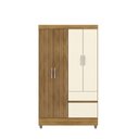 Ver imagem 1 de Guarda Roupas Ideal Plus 4 Portas 2 Gavetas - Nature /brisa/champanhe Vila Rica
