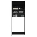 Ver imagem 3 de Armário Multiuso Lavanderia 2 Portas 3 Nichos Provençal Preto