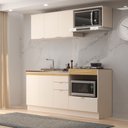 Ver imagem 1 de Cozinha Compacta Ayla Yescasa Bege/Off White/Tauari Ambar