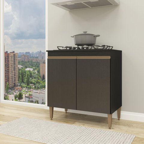 Balcão de Cozinha 80cm 2 Portas Sabrina Soluzione Móveis