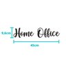 Quadro/ Quadrinho Home Office - Adorno De Parede, Lettering, 3D - Toque 3D:Azul Claro - 4