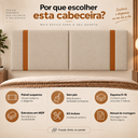 Ver imagem 5 de Cabeceira Painel Queen 1,60m para Cama Box Dobrável Estofada Suspensa Decoração Quarto