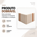 Ver imagem 7 de Cabeceira Painel Queen 1,60m para Cama Box Dobrável Estofada Suspensa Decoração Quarto