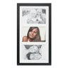 Painel Insta Para 3 Fotos Com Paspatur 18X38Cm Preto - 1