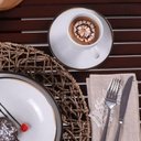 Ver imagem 3 de Jogo 6 Xícaras com Pires 200ml Chá Café Porcelana Tramontina Canyon 12 Peças
