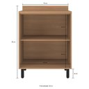Ver imagem 3 de Balcão de Cozinha 70cm para Cooktop com Tampo e 2 Portas Havana Multimóveis Cr20309