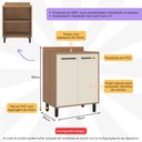 Ver imagem 2 de Balcão de Cozinha 70cm para Cooktop com Tampo e 2 Portas Havana Multimóveis Cr20309