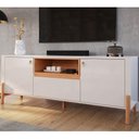 Ver imagem 2 de Rack Bancada com Painel para TV de até 75 100% MDF Holanda Jequitiba-Off White