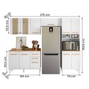 Ver imagem 2 de Conjunto de Cozinha Nubia Modulado com 11 Portas 2 Gavetas