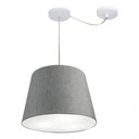 Ver imagem 5 de Lustre Pendente Cone com Desvio Md-4280 Cúpula 30/30x40cm Rustico Cinza - Bivolt