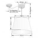 Ver imagem 4 de Lustre Pendente Cone com Desvio Md-4280 Cúpula 30/30x40cm Rustico Cinza - Bivolt
